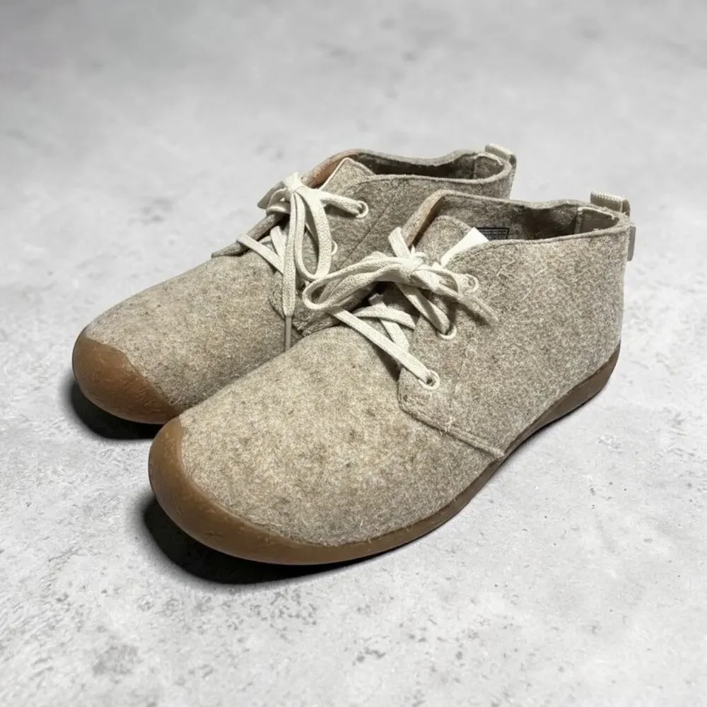 Keen Wool Blend Upper Taupe Mosey Derby Oxford Lace Up Size 9.5